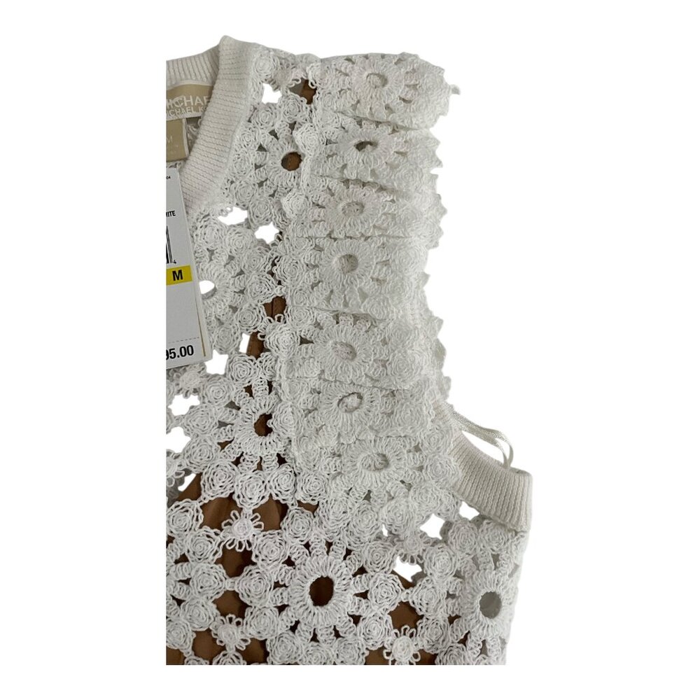 Michael Kors White Medallion Lace Mini Dress Womens NWT $395 MSRP - Picture 3 of 7